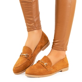 Mocassim marrom Aniria com salto plano