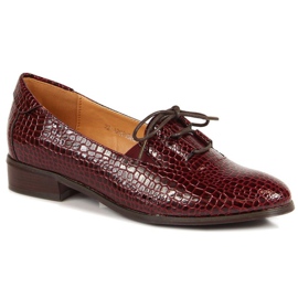 Sapatos lacados W.POTOCKI W WOL47B castanho marrom multicolorido