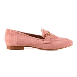 Seastar Mocassins com decoração dourada rosa