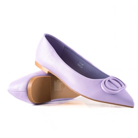Seastar Bailarinas violetas com um ornamento roxo