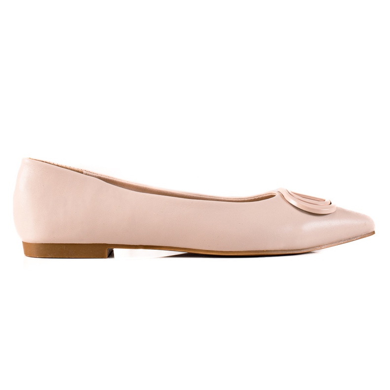 Seastar bailarinas bege com um ornamento Seastar bailarinas bege com um ornamento