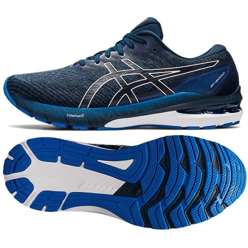 Asics Gt 2000 10 M 1011B185 400 tênis de corrida azul marinho azul