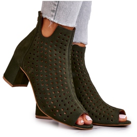 Botas Openwork de camurça Maciejka 05420-09 Verde