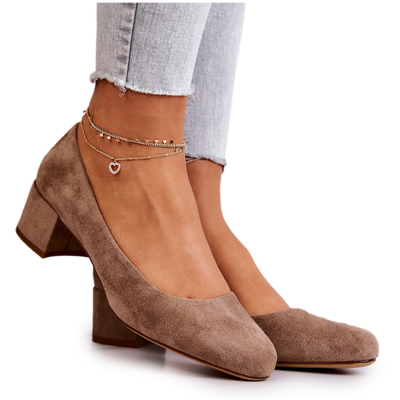 Bombas de camurça em um bar Sergio Leone PB291 Bege