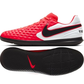 Tênis indoor Nike Tiempo Legend 8 Club Ic M AT6110-606 laranjas e vermelhos