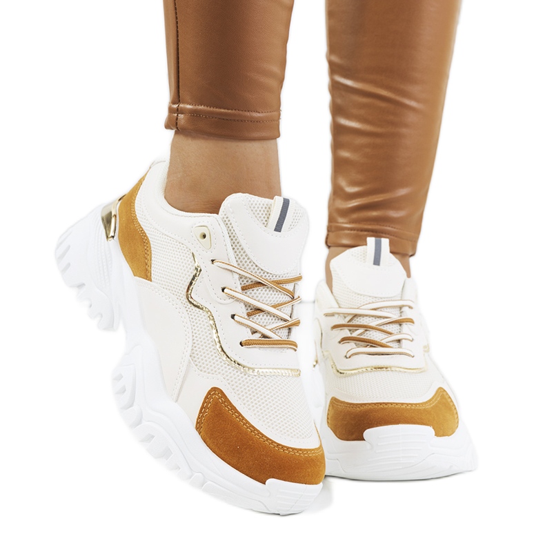 Osorio sapatos esportivos bege