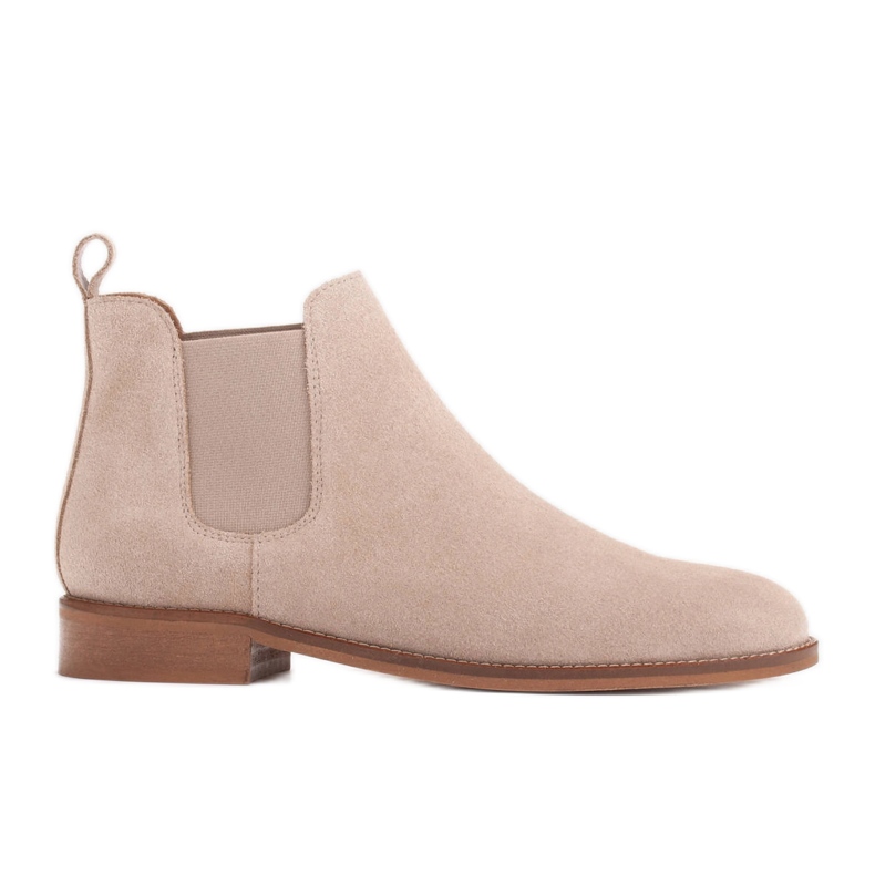 Marco Shoes Botas Chelsea de camurça com borracha 2210B-813-1 bege