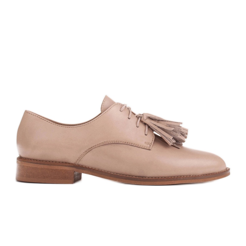 Marco Shoes Sapatos com atacadores e franjas 2222P-1250-1 bege Marco Shoes Sapatos com atacadores e franjas 2222P-1250-1 bege