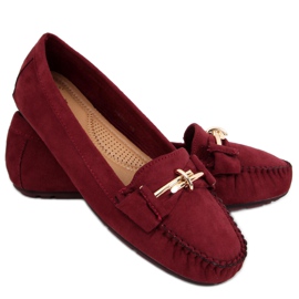 Mocassins Lyset Burdeos para mulher vermelho