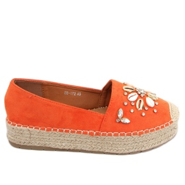 Alpercatas Manami Orange com conchas laranja Alpercatas Manami Orange com conchas laranja