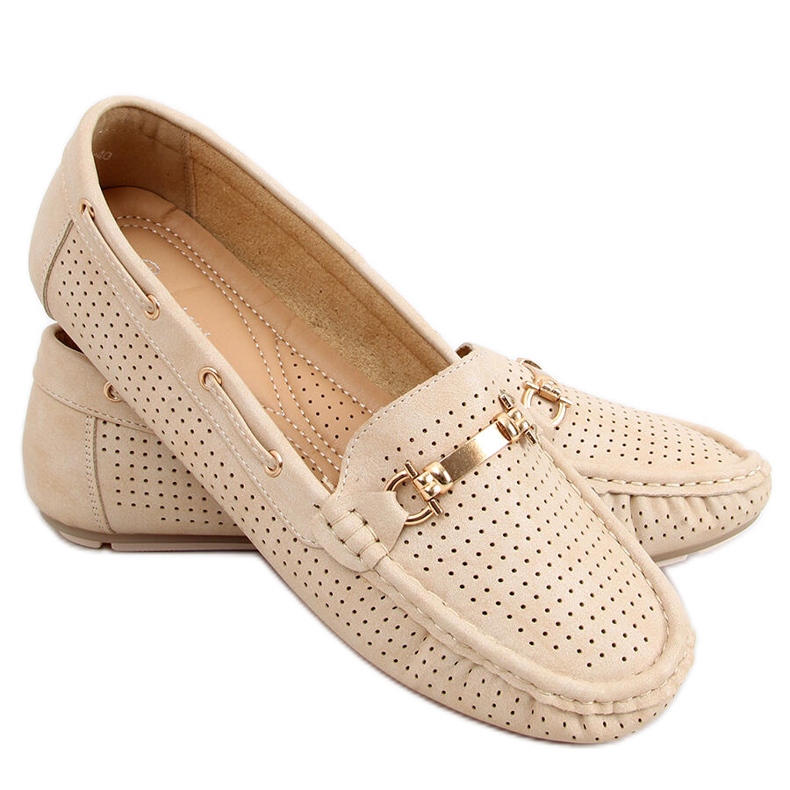 Mocassins femininos Wong Beige bege