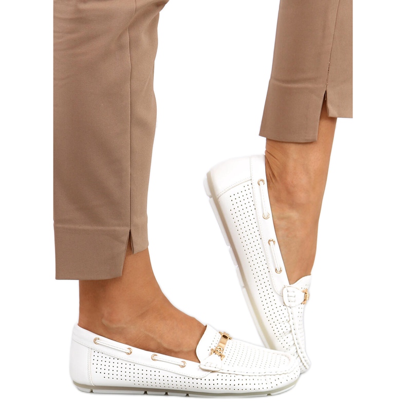 Mocassins femininos Wong White branco