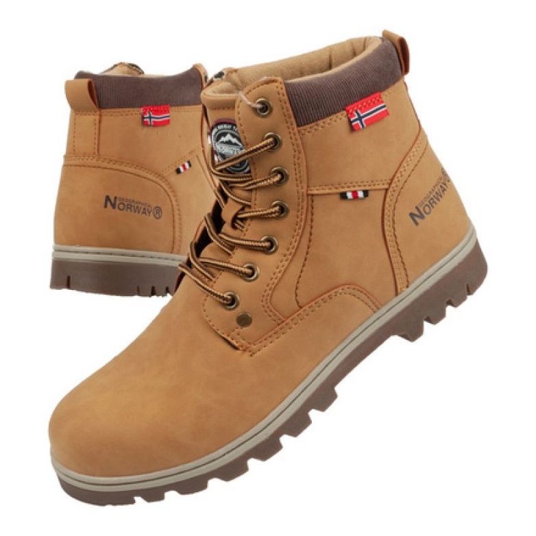 Geographical Norway Sapatos geográficos Noruega WALK-GN Camel castanho