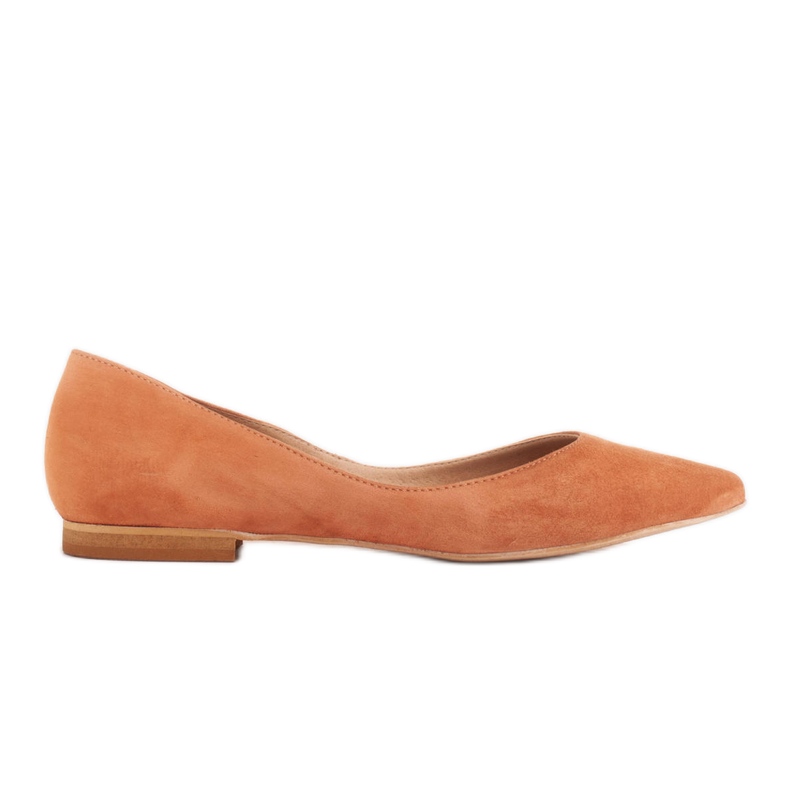 Marco Shoes bailarinas sutis laranja
