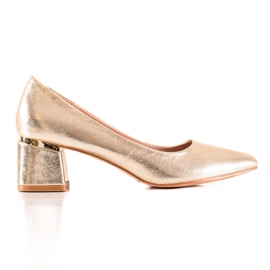 Goodin saltos altos de ouro dourado