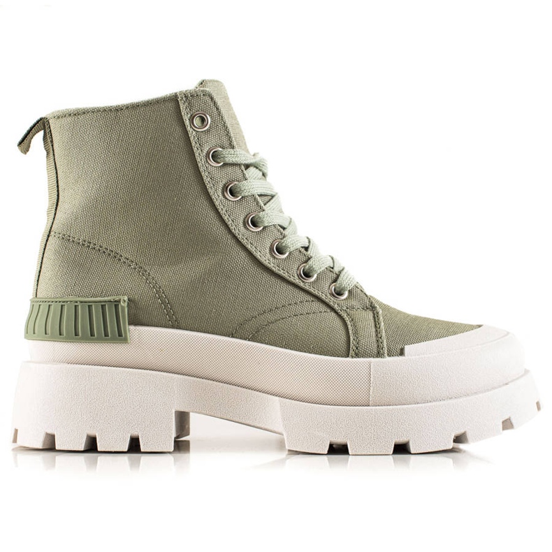 Seastar Tênis altos da moda na plataforma verde