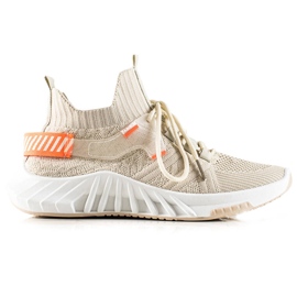 Weide Tênis Têxtil da Moda bege