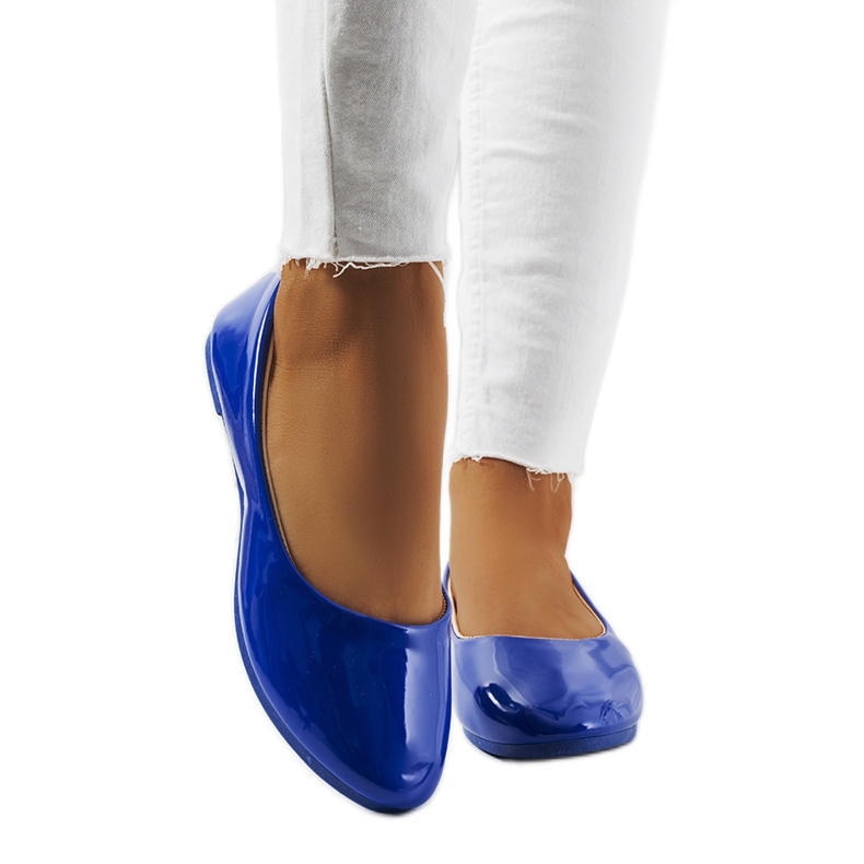 Odense bailarinas azul patente