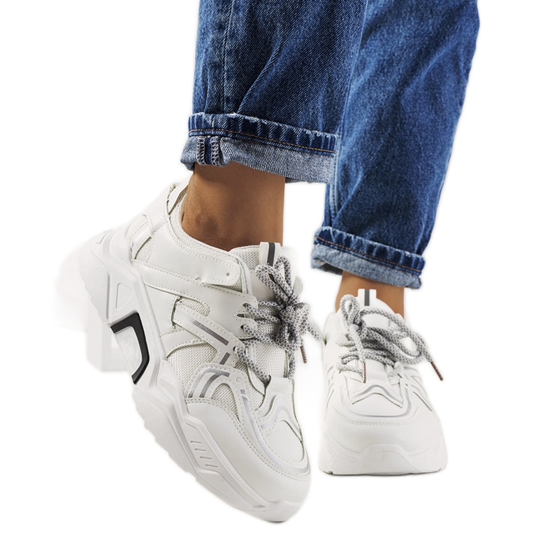 Sapatilhas brancas de mulher Delois branco