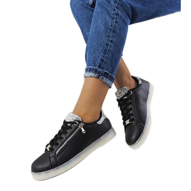 Tênis preto com leds Caldwell Tênis preto com leds Caldwell