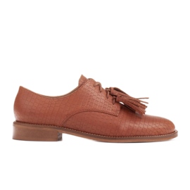 Marco Shoes Tênis com franjas marrom