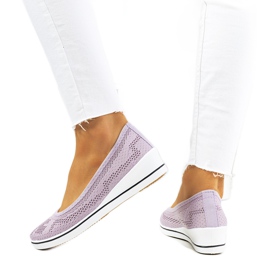Bailarinas violeta na cunha Connor roxo