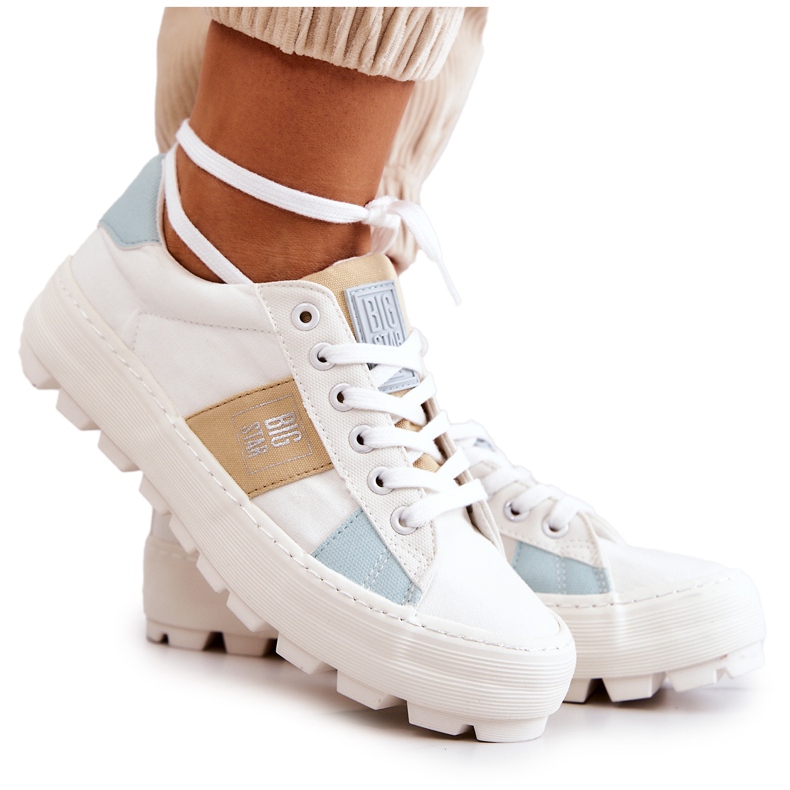 Tênis feminino Big Star JJ274480 Branco