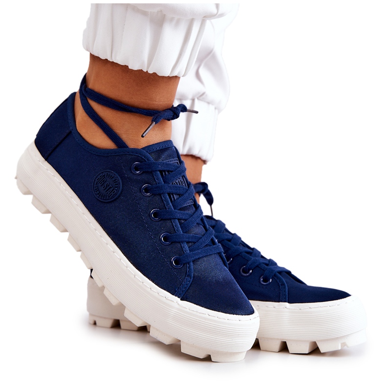 Tênis feminino Big Star JJ274491 Azul Marinho