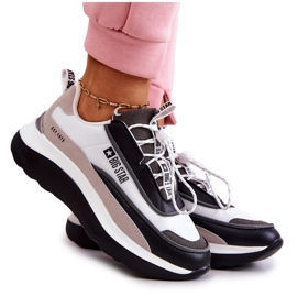 Tênis Esportes Tênis Big Star JJ274998 Branco e Preto bege cinza Tênis Esportes Tênis Big Star JJ274998 Branco e Preto bege cinza