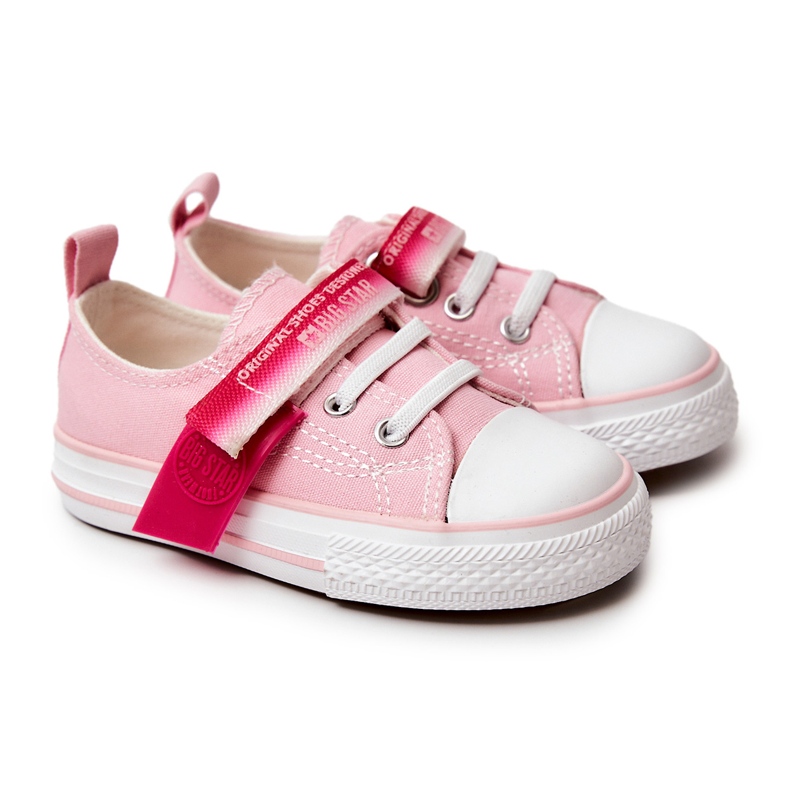 Tênis baixo infantil Big Star JJ374078 Rosa