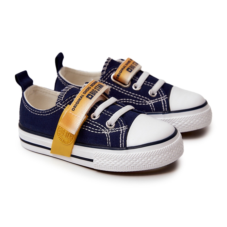Tênis baixo infantil Big Star JJ374077 Azul Marinho