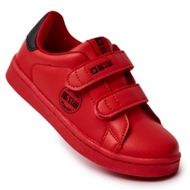 Tênis infantil com velcro Big Star DD374030 Vermelho-Preto