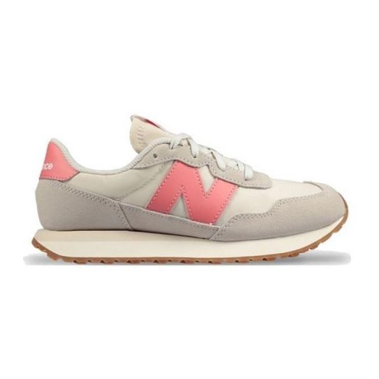 Tênis esportivo New Balance W GS237PK cinza