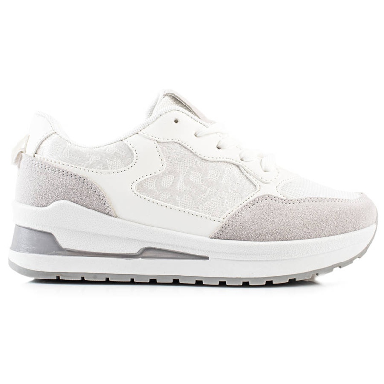 TRENDI Tênis elegantes na plataforma branco