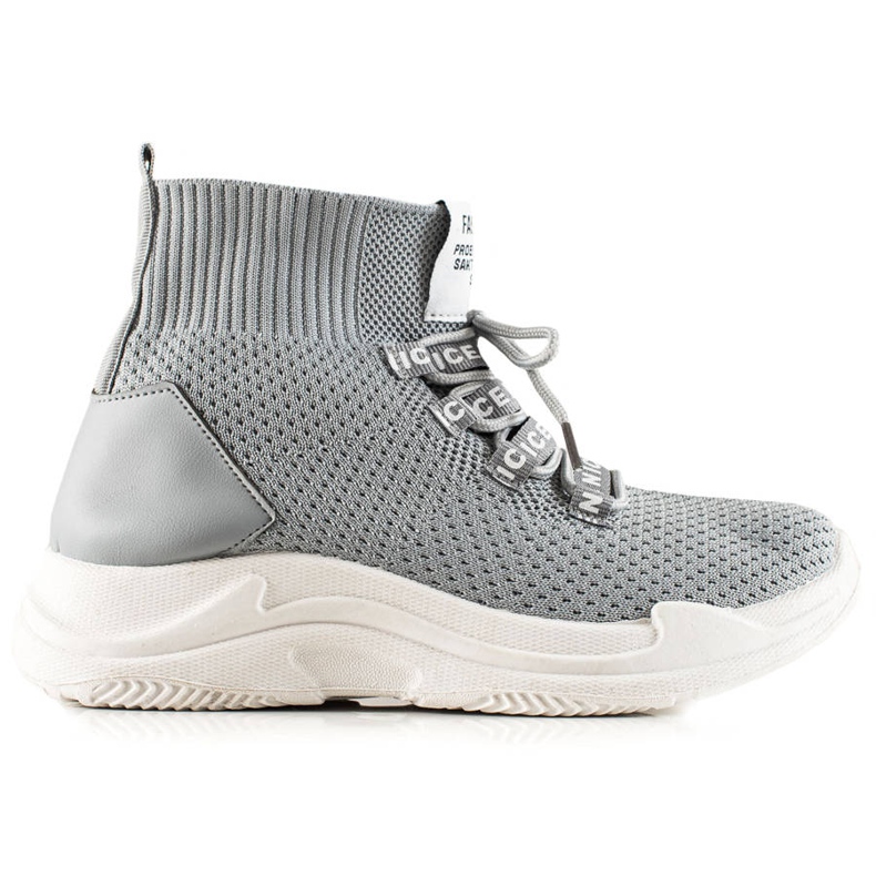 TRENDI Tênis cinza com meia TRENDI Tênis cinza com meia