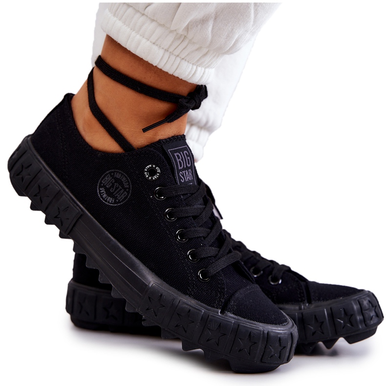 Tênis feminino Big Star JJ274510 Preto