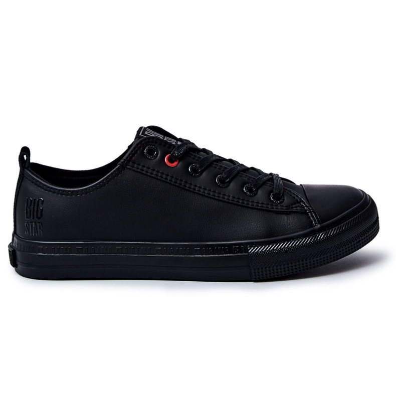 Tênis masculino de couro Big Star JJ174005 preto