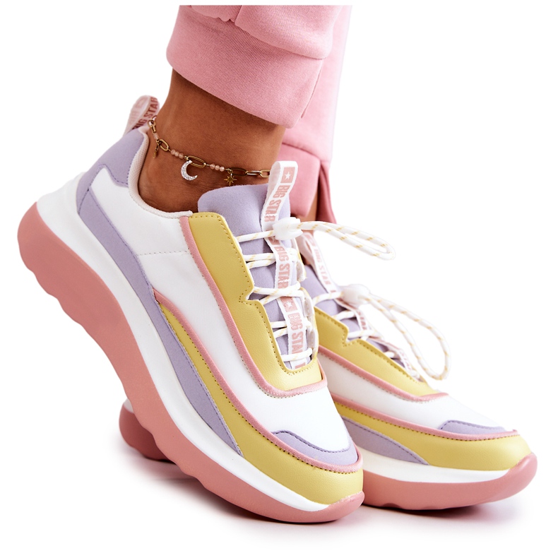 Tênis esportivo Big Star JJ274A511 multicolorido branco