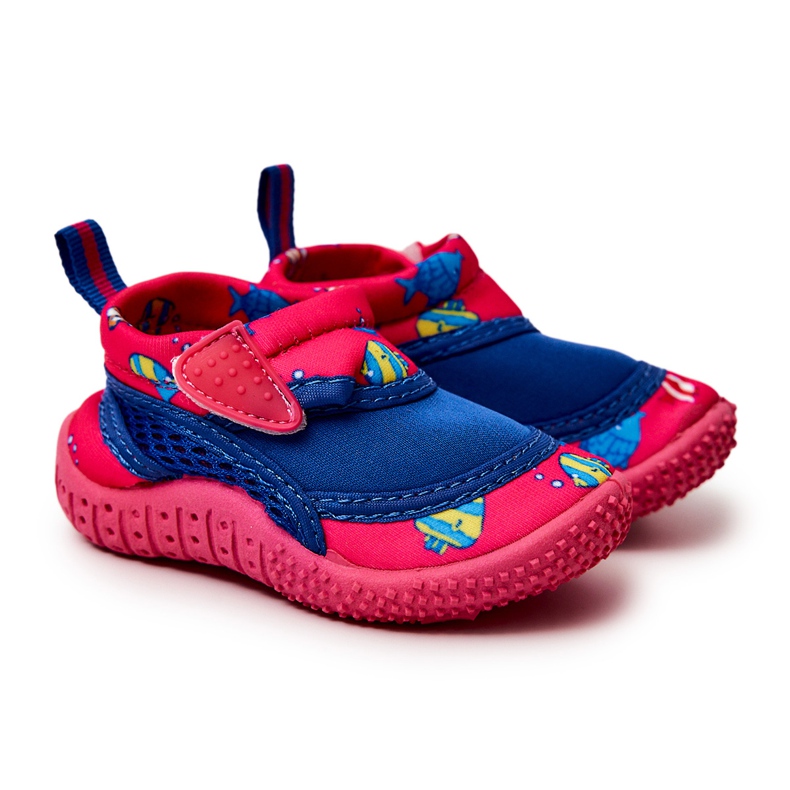 Tênis esportivo infantil para água ProWater 21-37-019B rosa azul