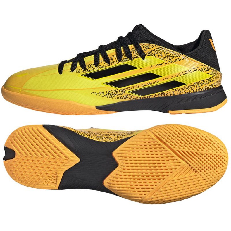 Adidas X Speedflow Messi.3 em sapatos J Jr GW7422 amarelo dourado Adidas X Speedflow Messi.3 em sapatos J Jr GW7422 amarelo dourado