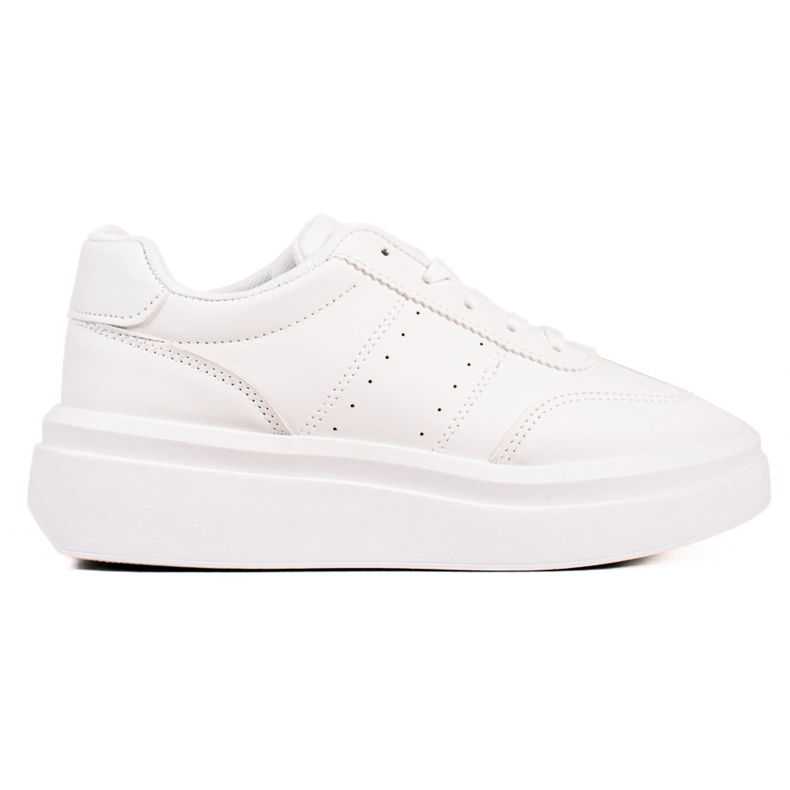 TRENDI Tênis brancos confortáveis