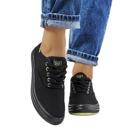 Tênis preto feminino Big Star JJ274261 Tênis preto feminino Big Star JJ274261