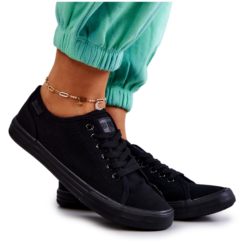 Tênis baixo feminino Big Star JJ274066 preto