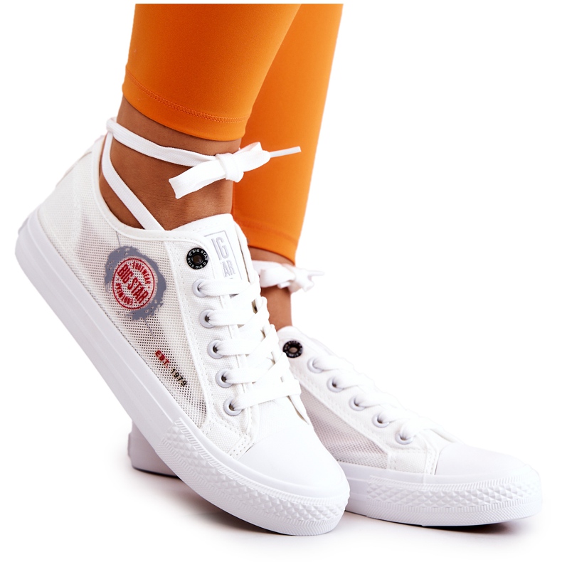 Tênis feminino Big Star JJ274A253 Tênis branco