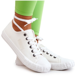 Tênis feminino clássico Big Star JJ274493 branco Tênis feminino clássico Big Star JJ274493 branco