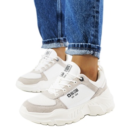 Tênis branco Big Star JJ274288 cinza