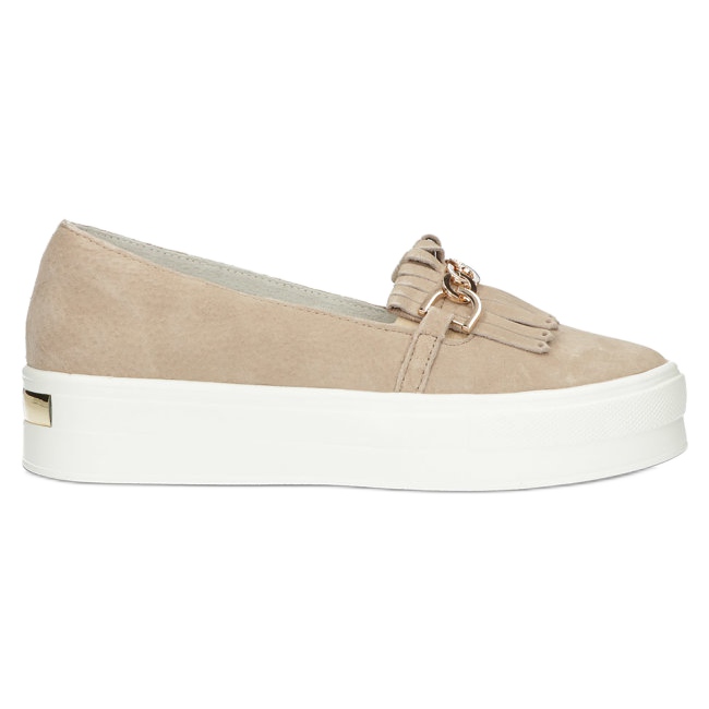 Sapatos de couro feminino Lordsy Filippo DP3532 / 22 Bege