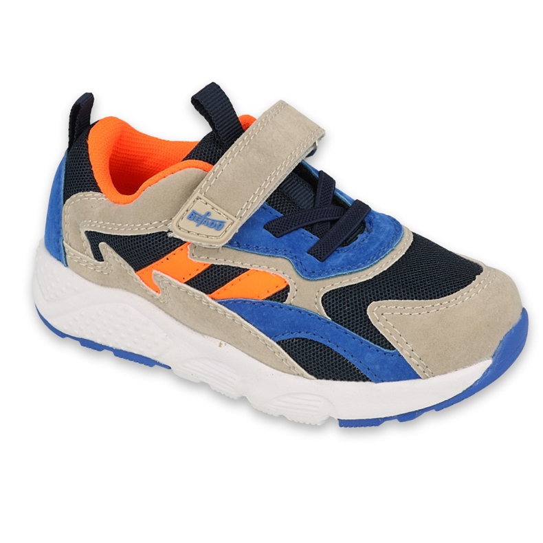 Calçado infantil Befado 516P127 bege azul marinho azul multicolorido