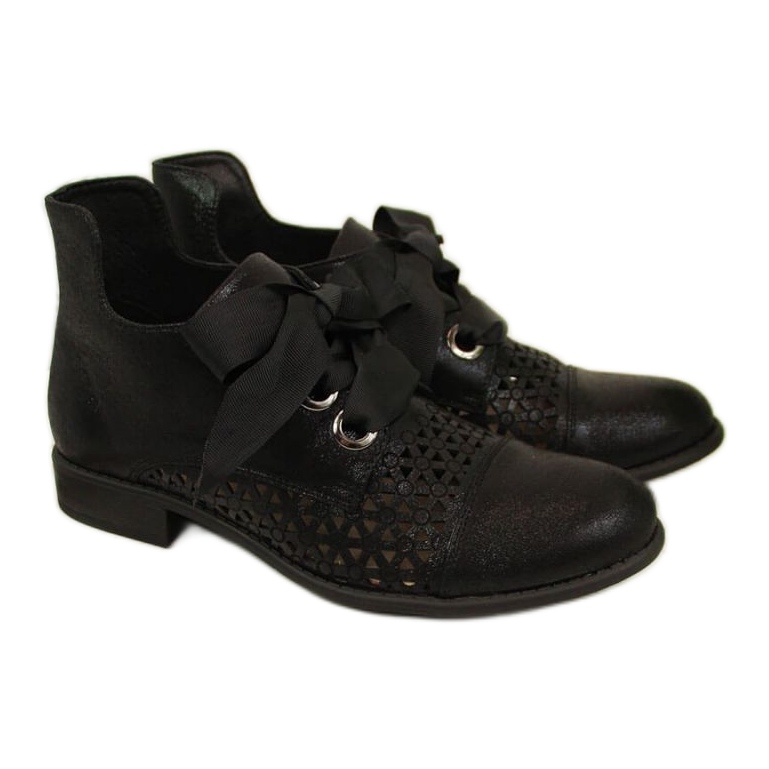 Botas abertas de primavera Jezzi W JEZ319A preto