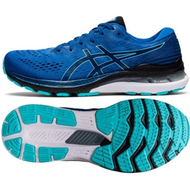 Asics Gel-Kayano 28 M 1011B189 402 tênis de corrida azul